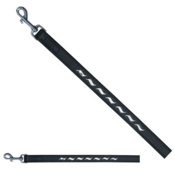 Lederleine für Silver Wave Black Halsband 2,0cm breit