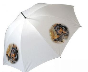Regenschirm Motiv Dobermann 1 kupiert