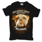 Preview: T-Shirt Bulldogge - DER KNURRT NICHT, DER ATMET !