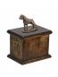 Preview: Urne Deutscher Boxer Hund - 4036 Denkmal Statue Schatulle