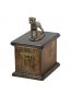 Preview: Urne Deutscher Boxer Hund - 4036 Denkmal Statue Schatulle