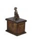 Preview: Urne Deutscher Boxer Hund - 4084 Denkmal Statue Schatulle