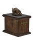 Preview: Urne Bullterrier - 4040 Englischer Bull Terrier Denkmal Statue Schatulle