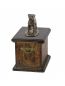Preview: Urne Bullmastiff - 4045 Bull Mastiff Denkmal Statue Schatulle