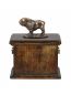 Preview: Urne Englische Bulldogge - 4042 English Bulldog Denkmal Statue Schatulle