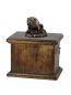 Preview: Urne Englische Bulldogge - 4043 English Bulldog Denkmal Statue Schatulle