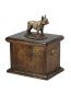 Preview: Urne Französische Bulldogge - 4053 French Bulldog Denkmal Statue Schatulle