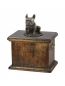 Preview: Urne Französische Bulldogge - 4055 French Bulldog Denkmal Statue Schatulle