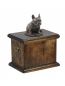 Preview: Urne Französische Bulldogge - 4055 French Bulldog Denkmal Statue Schatulle