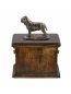 Preview: Urne Mastino Napoletano - 4079 Neapolitanischer Mastiff Denkmal Statue Schatulle