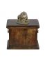 Preview: Urne Staffordshire Bull Terrier - 4052 Bullterrier Denkmal Statue Schatulle