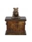 Preview: Urne Staffordshire Bull Terrier - 4075 Bullterrier Denkmal Statue Schatulle