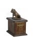 Preview: Urne Staffordshire Bull Terrier - 4075 Bullterrier Denkmal Statue Schatulle