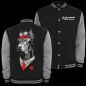 Preview: Baseballjacke Dobermann - Familie ist alles Kapuzenjacke