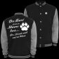 Preview: Baseballjacke Der Hund ist dir im Sturme treu Kapuzenjacke