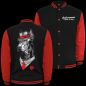 Preview: Baseballjacke Dobermann - Familie ist alles Kapuzenjacke