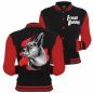 Preview: Mädels Baseballjacke French Bulldog Painting Kapuzenjacke