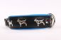 Preview: Motiv Halsband Bullterrier Miniature Bull Terrier 4cm breit Lederhalsband