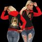 Preview: Mädels Baseballjacke French Bulldog ART Kapuzenjacke