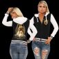 Preview: Mädels Baseballjacke French Bulldog ART Kapuzenjacke