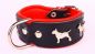 Preview: Motiv Halsband Bullterrier Miniature Bull Terrier 4cm breit Lederhalsband