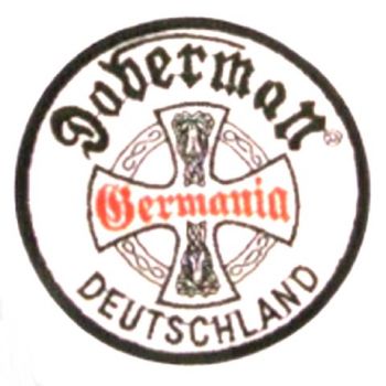 Doberman Deutschland Aufnäher / Metallpins