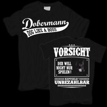 T-Shirt Dobermann VORSICHT