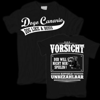 T-Shirt Dogo Canario Vorsicht