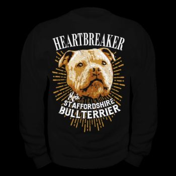 T-shirt Staffordshire Bullterrier - Heartbreaker