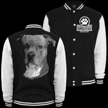 Baseballjacke Staffordshire Bullterrier BOSS Kapuzenjacke