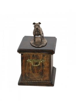 Urne American Staffordshire Terrier - 4028 Denkmal Statue Schatulle