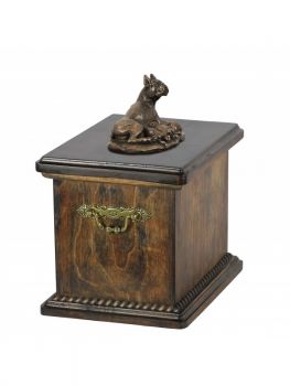 Urne Deutscher Boxer Hund - 4035 Denkmal Statue Schatulle