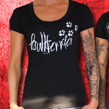 Bullterrier Girlie Shirt Motiv Bloodline