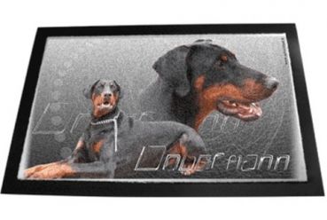 Designer Fussmatte Dobermann 3