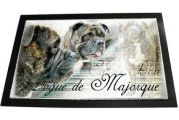 Designer Fussmatte Perro Dogo Mallorquin