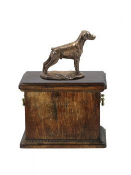 Urne Dobermann - 4049 Doberman Denkmal Statue Schatulle
