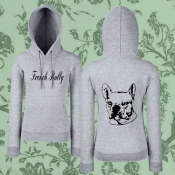 Girlie Kapuzensweatshirt Motiv Französische Bulldogge 5