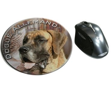 Mousepad Deutsche Dogge 8 Kopf gestromt