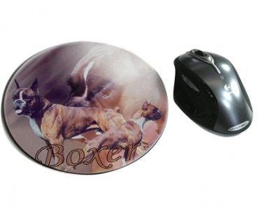 Mousepad Deutscher Boxer Hund 1 kupiert