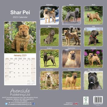 Kalender 2023 Shar Pei