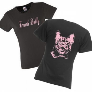Girlie T-Shirt Motiv Französische Bulldogge 7