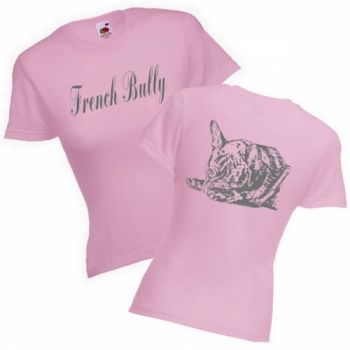 Girlie T-Shirt Motiv Französische Bulldogge 8