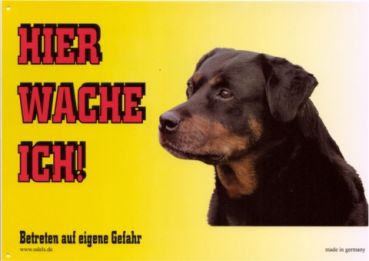 Warnschild Rottweiler 2