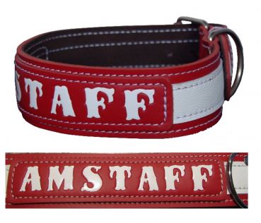 American Staffordshire Terrier - Am Staff Halsband Lederhalsband