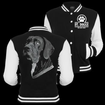 Mädels Baseballjacke Deutsche Dogge BOSS Kapuzenjacke