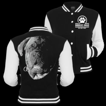 Mädels Baseballjacke Bordeaux Dogge BOSS Kapuzenjacke