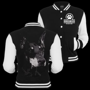 Mädels Baseballjacke Dobermann BOSS Kapuzenjacke