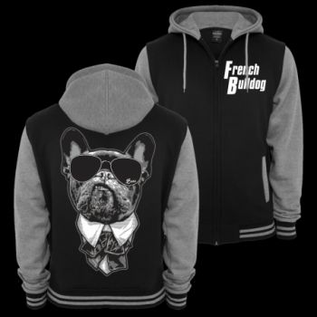 Baseballjacke French Bulldog CHEF Kapuzenjacke