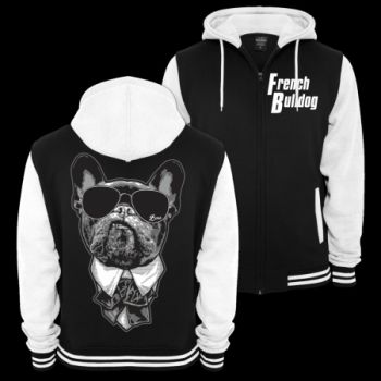 Baseballjacke French Bulldog CHEF Kapuzenjacke