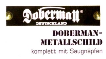 Doberman Deutschland Metallschild